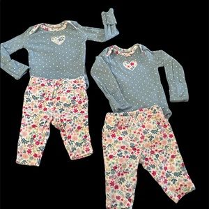 2pc set pants and long sleeve onesie